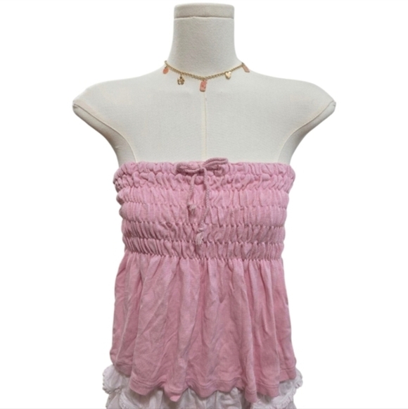 Da-nang Babydoll Tube Top With Bow - Picture 4 of 4